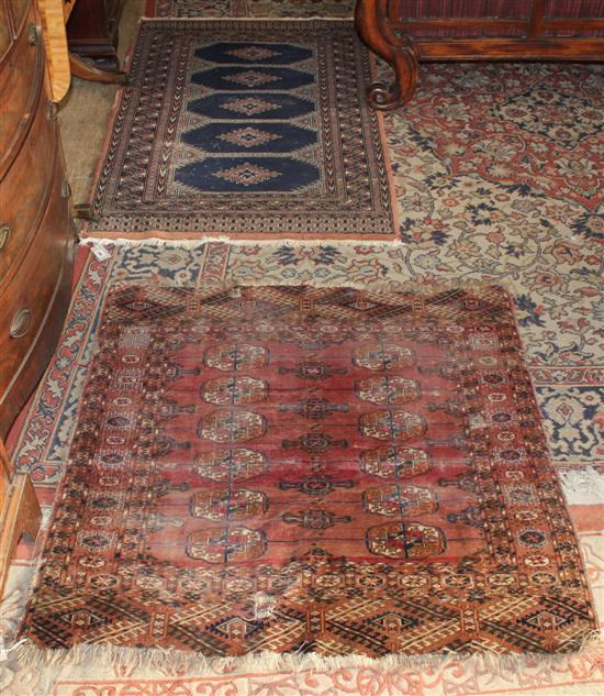 Modern Persian rug with all-over medallion design & another